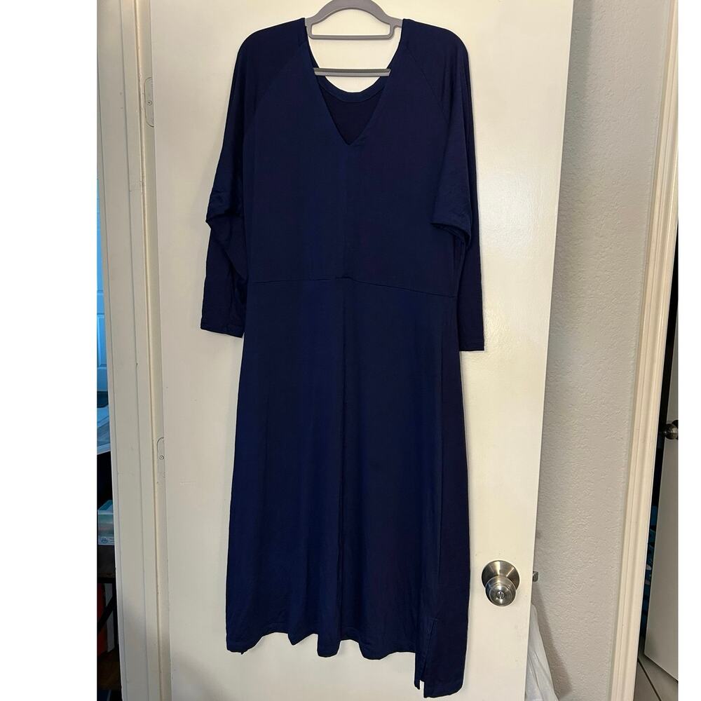 Wool& Norah Reversible Merino Wool Dress Size L Dyed